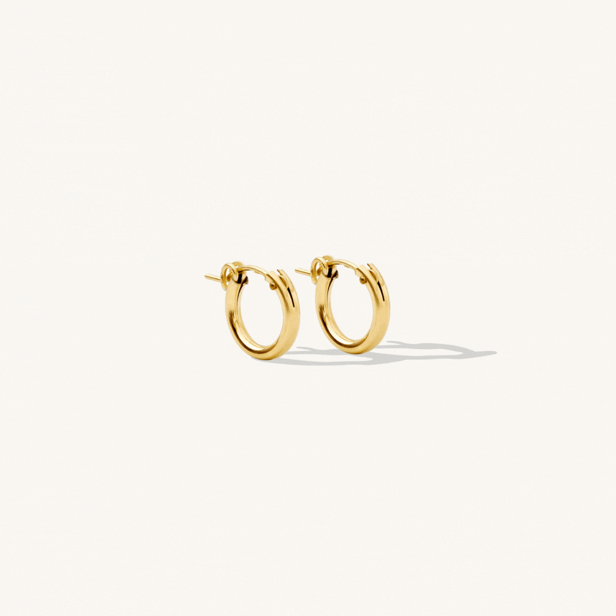 Small (13mm) Medium (22mm) Large (35mm) X-Large (50mm), Everyday Hoop Earrings by Simple and Dainty Jewelry