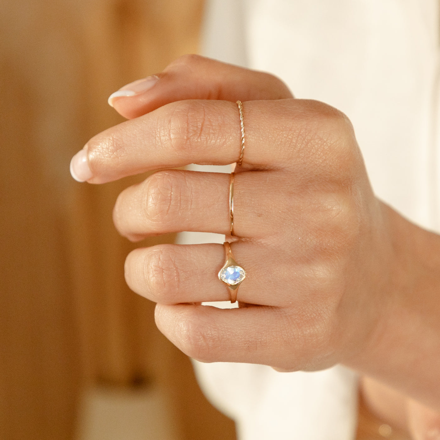 Dainty Twist Ring - 14k Gold | Simple & Dainty Jewelry