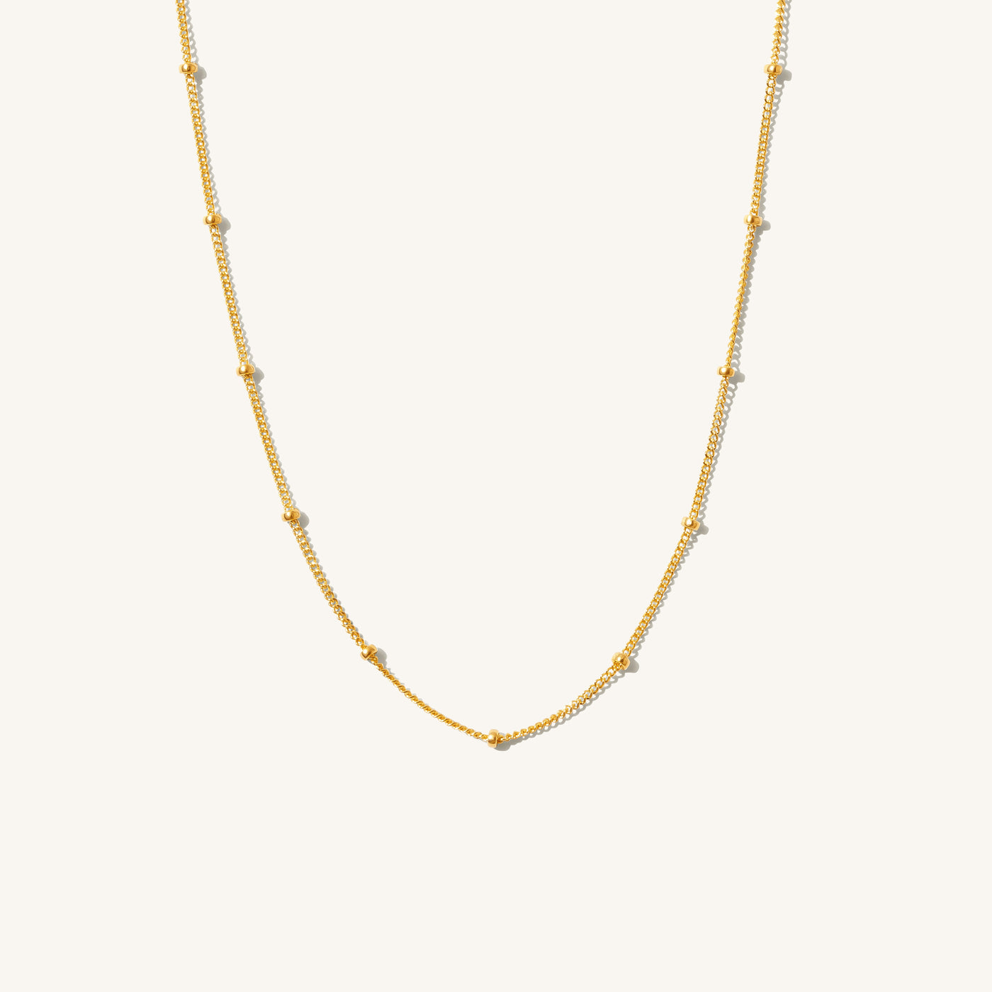 Dainty Satellite Chain Necklace | Simple & Dainty Jewelry