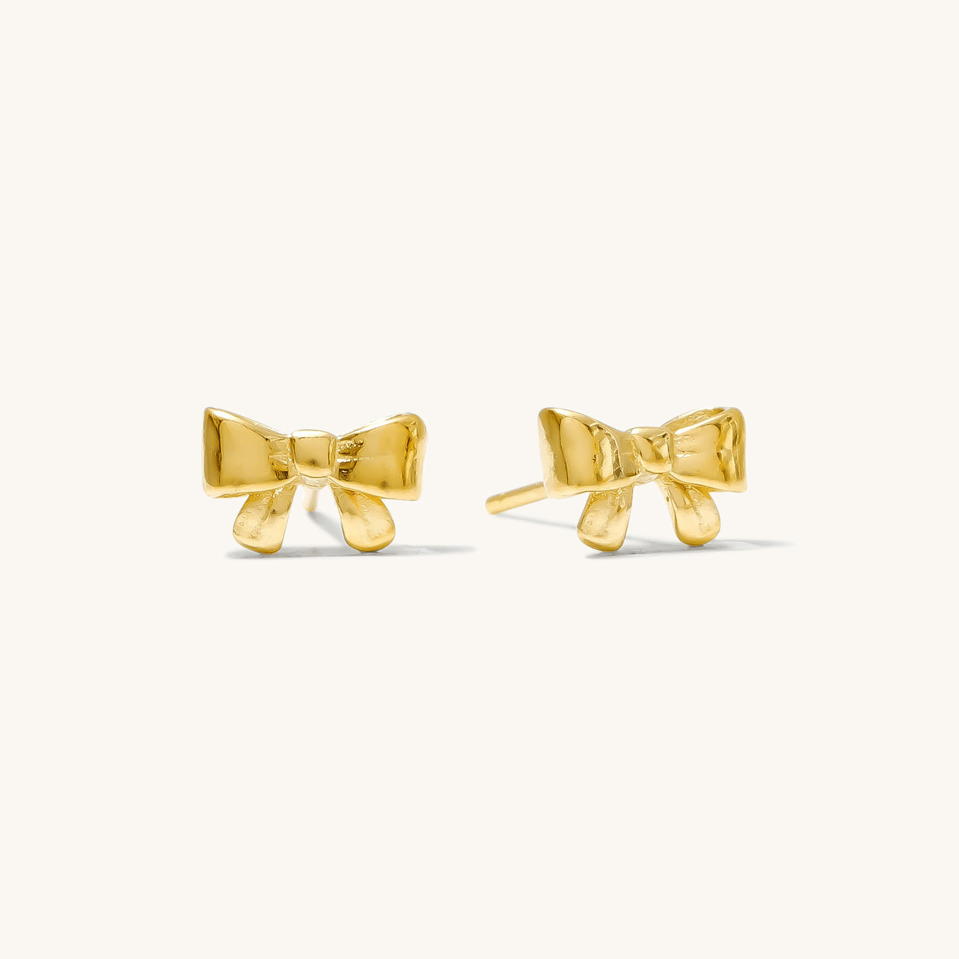 Ribbon Bow Stud Earrings | Simple & Dainty Jewelry