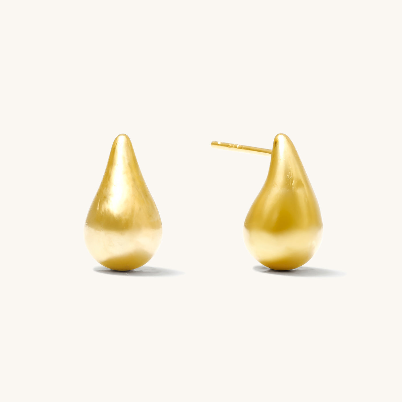 Large Teardrop Stud Earrings