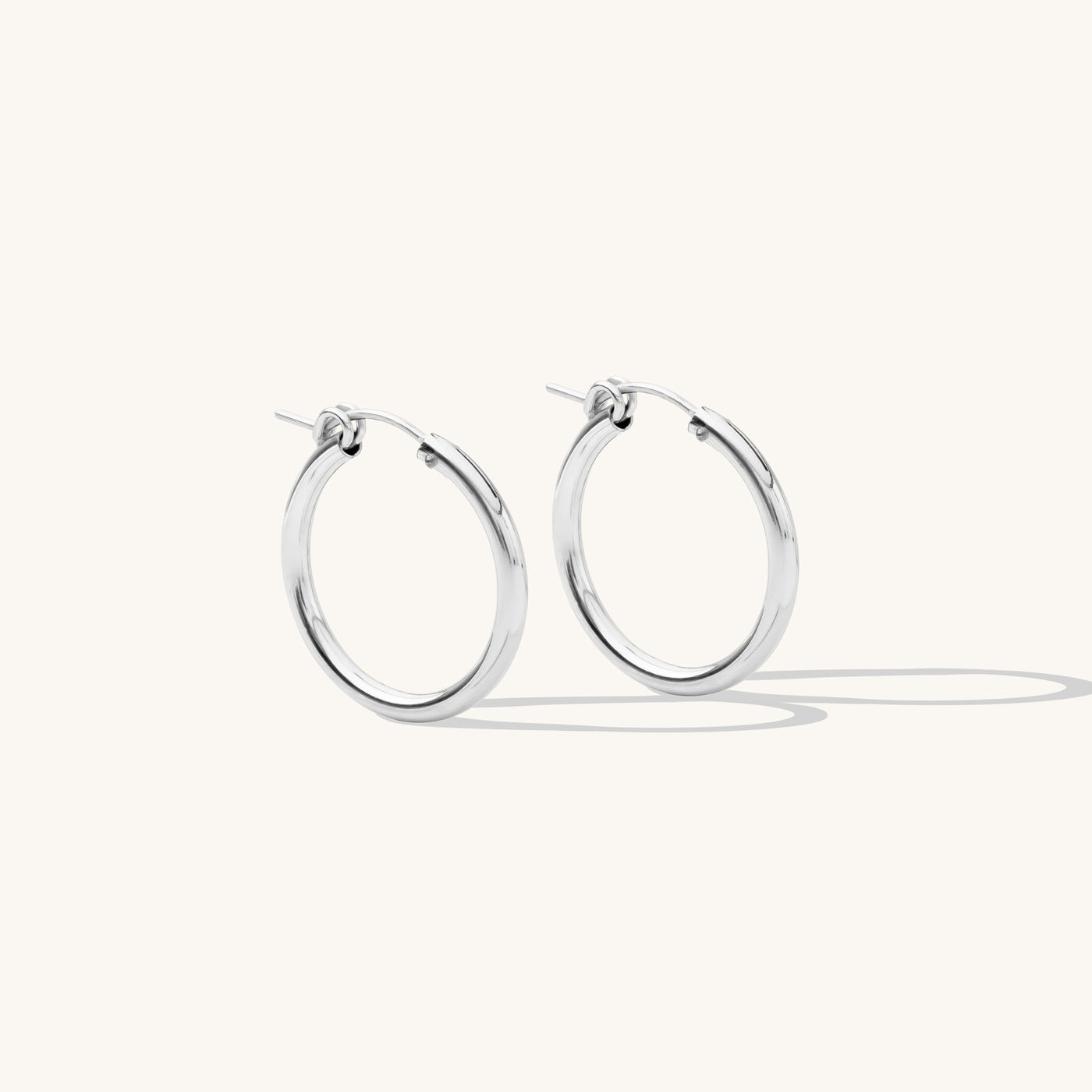 Medium (22mm) Everyday Hoop Earrings by Simple & Dainty Jewelry