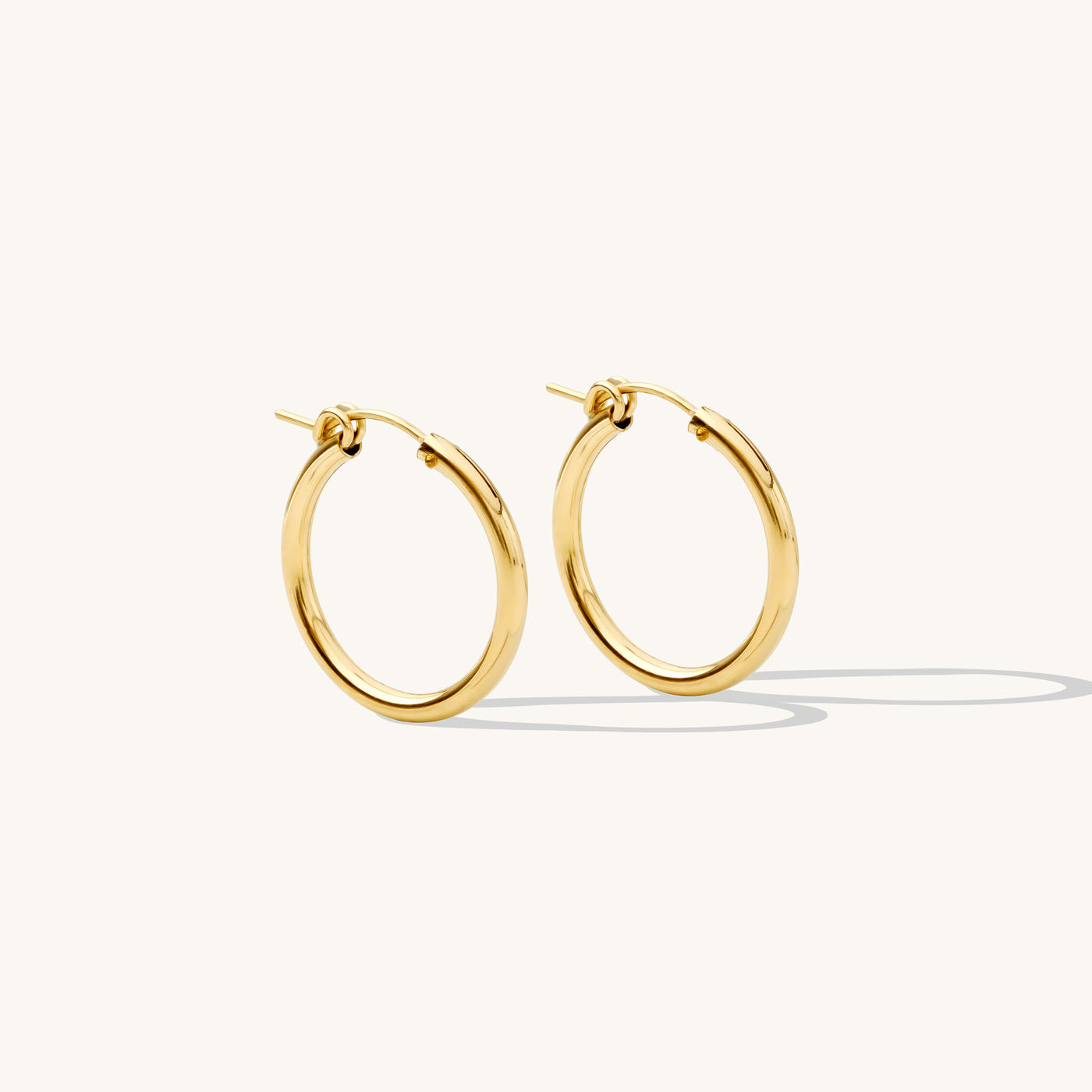 Medium (22mm) Everyday Hoop Earrings by Simple & Dainty Jewelry