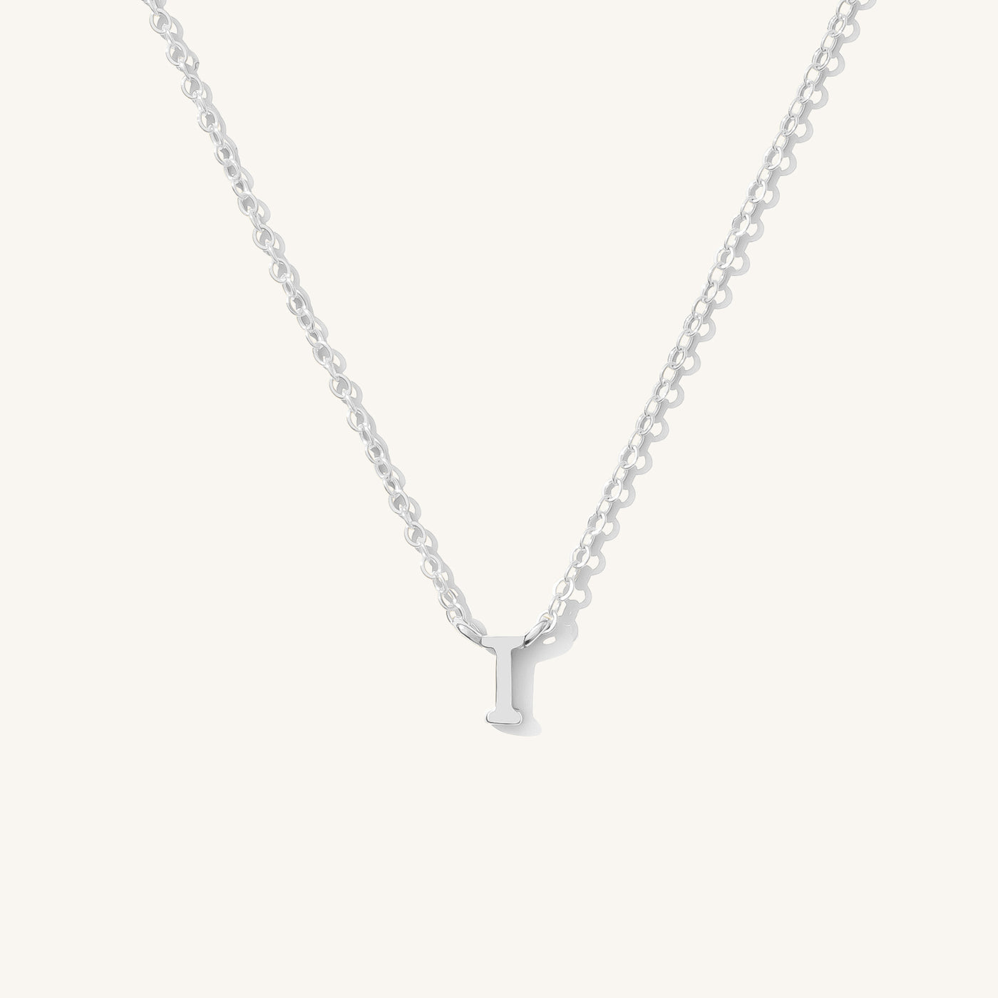 I Tiny Initial Necklace