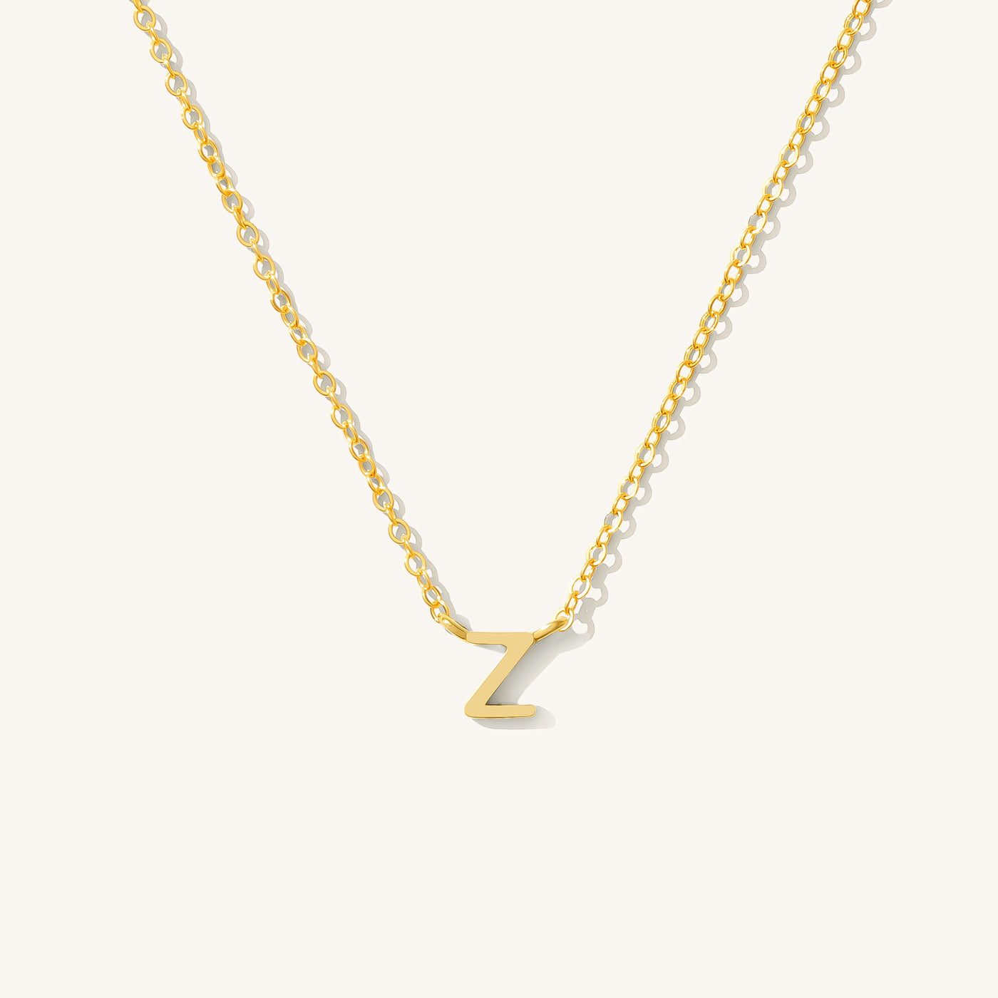 Z Tiny Initial Necklace