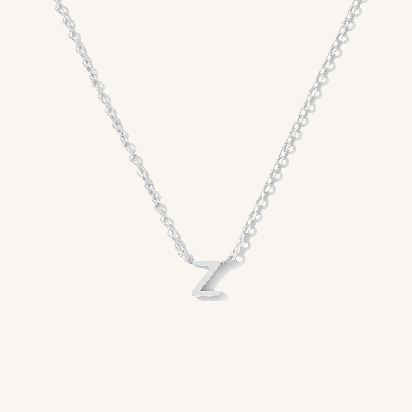 Z Tiny Initial Necklace